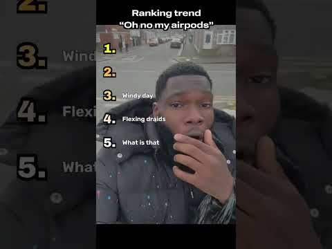 ranking oh no my air pods trend #funny
