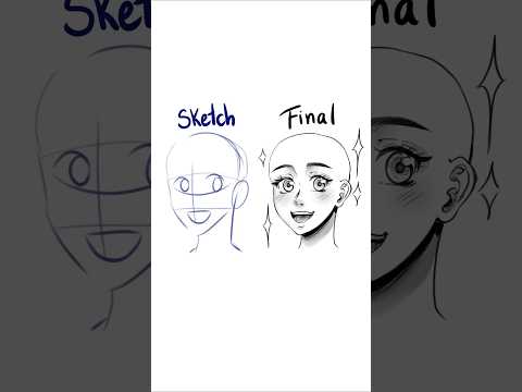 sketch vs final trend ✨️🫂.#digitalart #art #artist #artedigital #trend