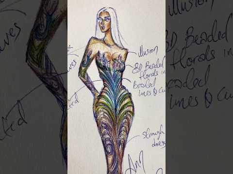 FROM SKETCH TO REALITY #shorts #art #fashion