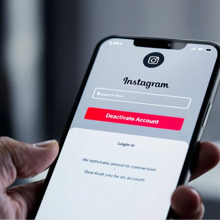 comment désactiver un compte instagram