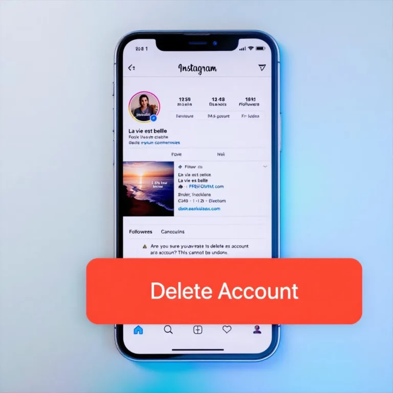 supprimer un compte instagram