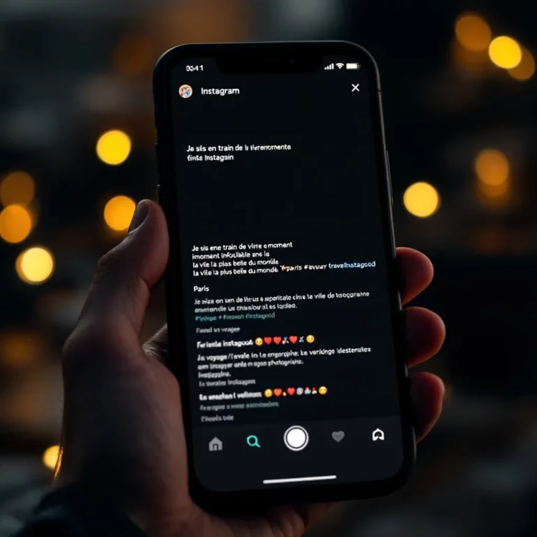 écriture insta
