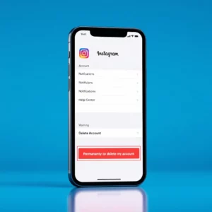 supprimer un compte instagram sur téléphone