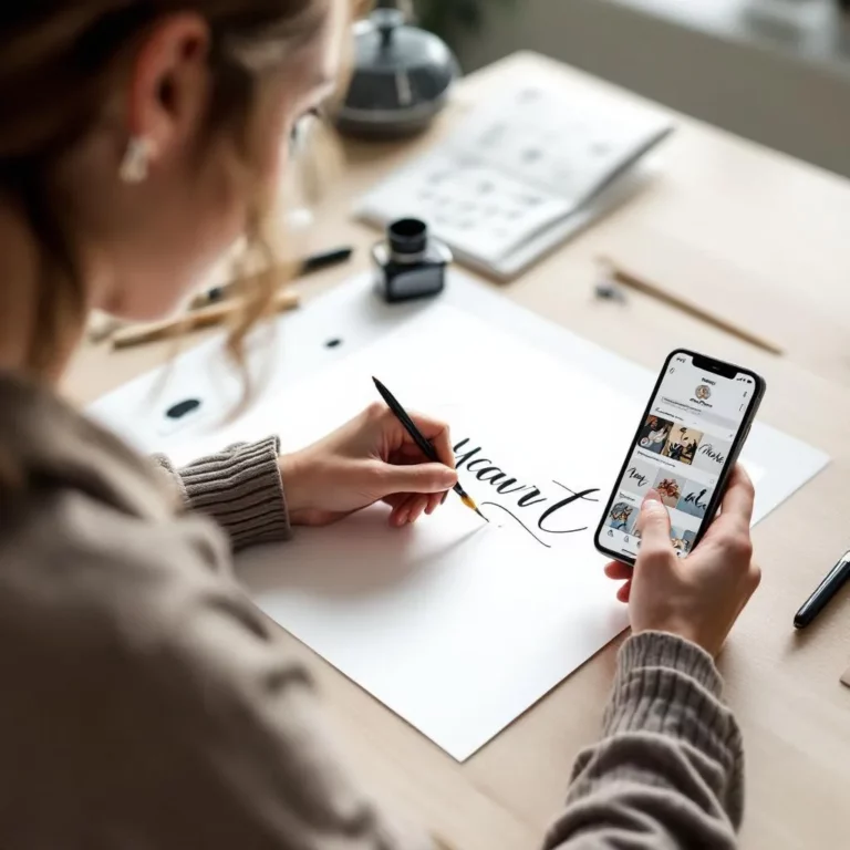 calligraphie instagram